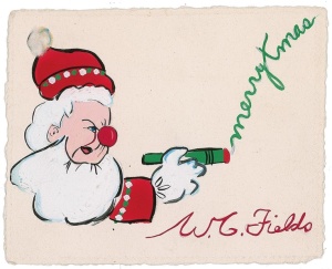1946 W.C. Fields Christmas card